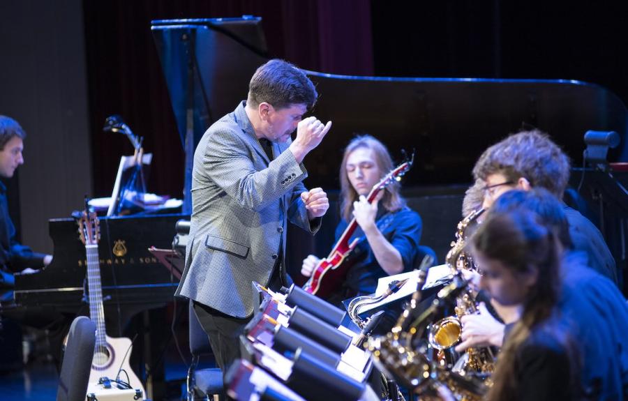 CU Jazz Ensemble students performing